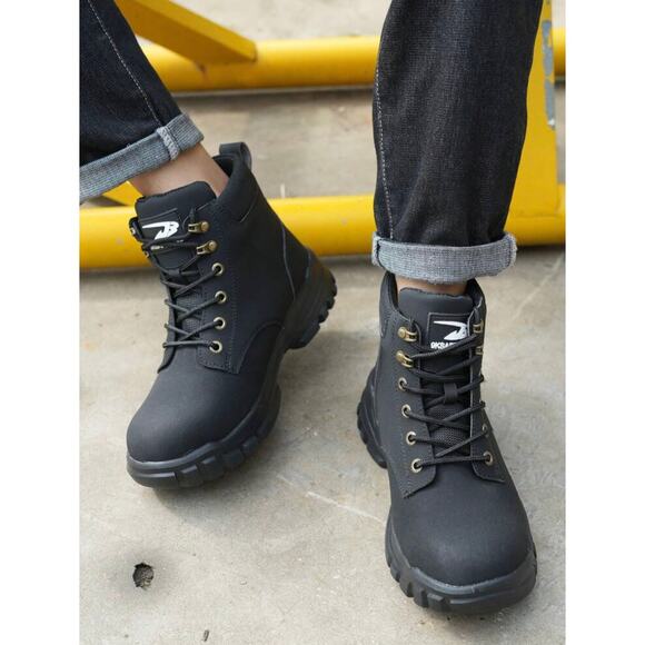 Men’s Steel Toe Work Boots Waterproof Lightweight Anti-Puncture High-Top - Picture 5 of 7